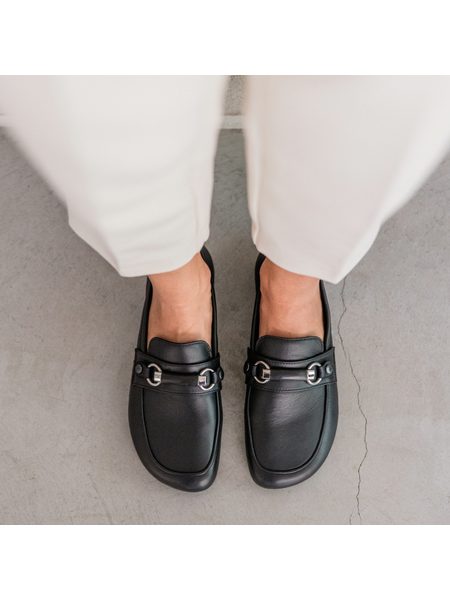SHAPEN MOKASÍNY VERSA Regular Black | Dámské barefoot mokasíny