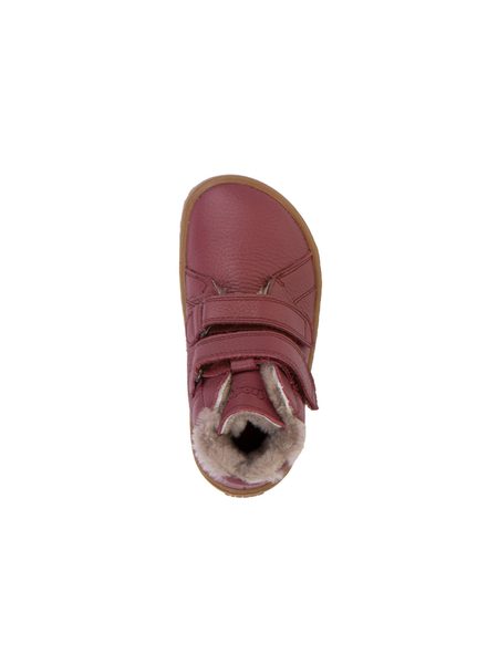 FRODDO ZIMNÍ FURRY Bordeaux | Dětské zimní zateplené barefoot boty
