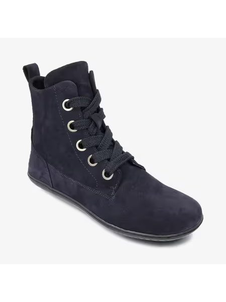 Dámské Barefoot Kotníkové Boty GROUNDIES® Salzburg Půlnoční Modrá