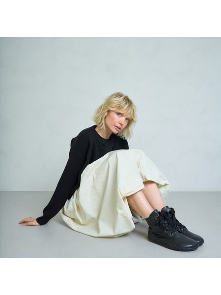 Dámské Barefoot+ Kotníkové Boty GROUNDIES® Salzburg Černé