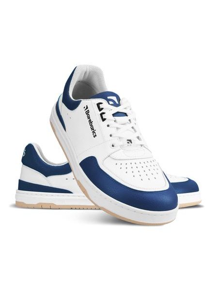 Adidași barefoot Barebarics Wave alb cu bleumarin închis