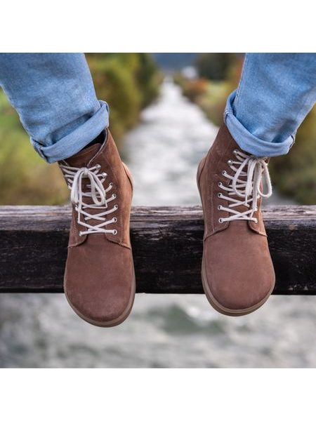 BE LENKA WINTER 3.0 Walnut Brown | Zimní zateplené barefoot boty