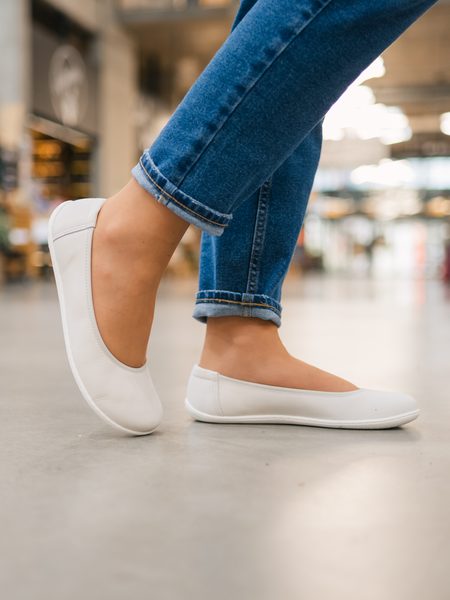 Balerini barefoot pentru femei Be Lenka Sophie - All Chalk White