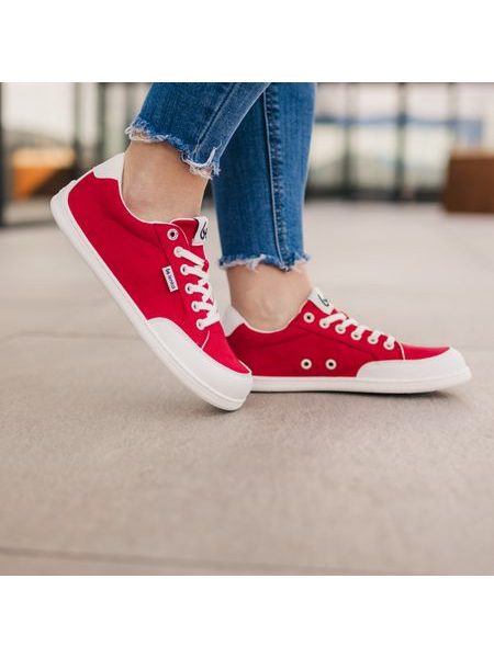 Barfußsneaker Be Lenka Rebound - Rot und Weiß