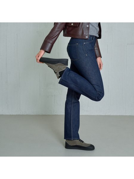 Barefoot Zateplené Kotníkové Boty GROUNDIES® Torino Šedo Černé