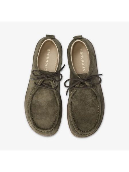 Barefoot Mokasíny GROUNDIES® Cricket Khaki