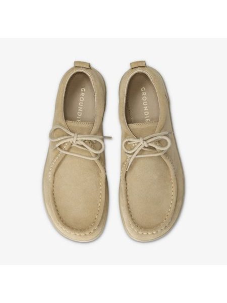 Barefoot Mokasíny GROUNDIES® Cricket Béžové