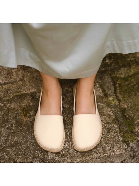 SHAPEN ESPADRILKY PLAYA Wide Beige | Dámské barefoot espadrilky