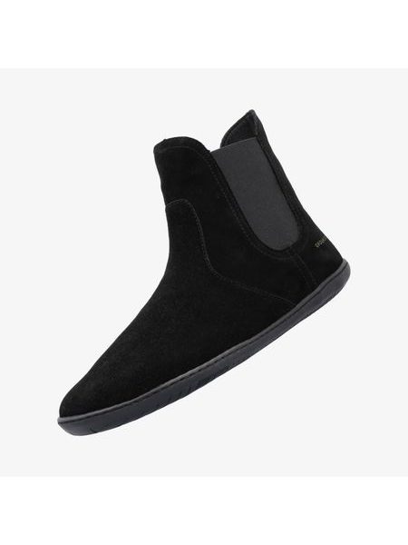 Barefoot Zateplené Chelsea GROUNDIES® CAMDEN MID Černé Barefoot+