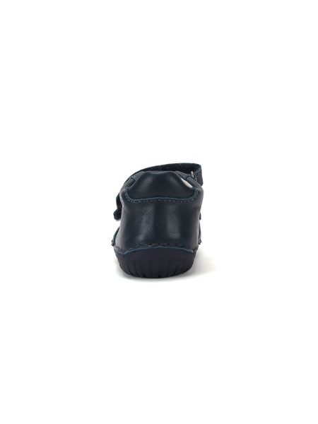 Dětské barefoot celoroční boty D.D.STEP S070-62964A tmavě modré traktor - pohled shora