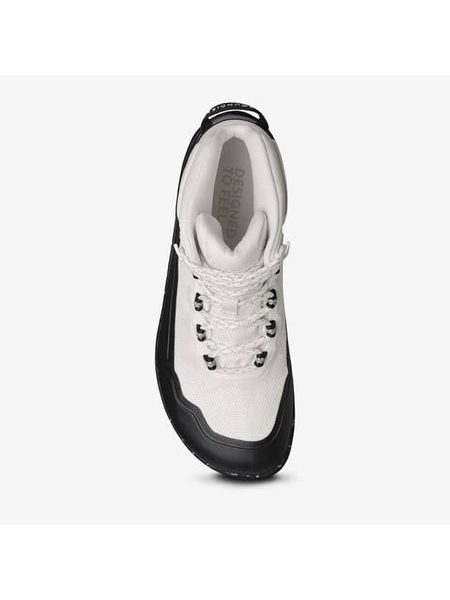 GROUNDIES® All Terrain High Off-white / Black | Dámské barefoot pohorky