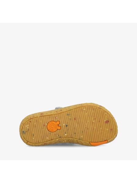 Dětské Barefoot Přezůvky GROUNDIES® Malmö Home Šedo Oranžové