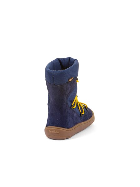 FRODDO ZIMNÍ TEX TRACK WOOL Blue | Dětské zimní zateplené barefoot boty