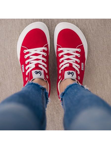 Barfußsneaker Be Lenka Rebound - Rot und Weiß