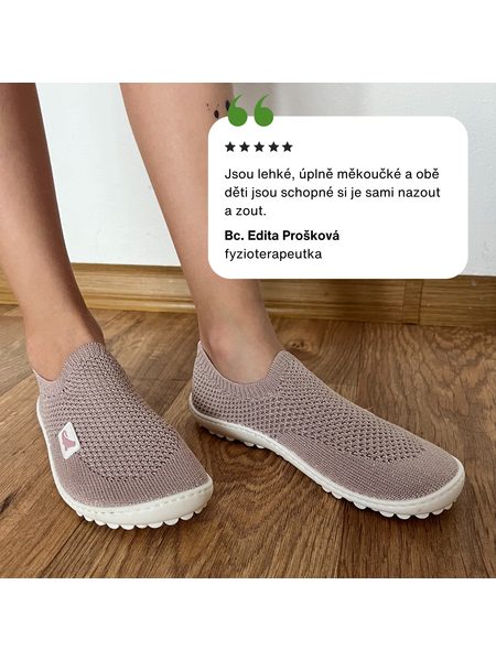 LEGUANO SCIO Rose | Dámské barefoot baleríny