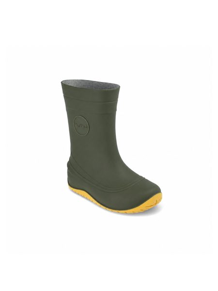 RAYVE MONSOON Army Green/Yellow | Dětské barefoot holínky