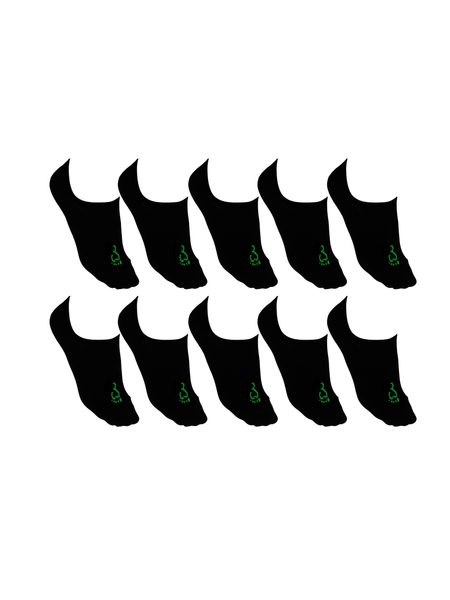 NEVIDITELNÉ BAREFOOT PONOŽKY BAMBUS Černé 10 kusů