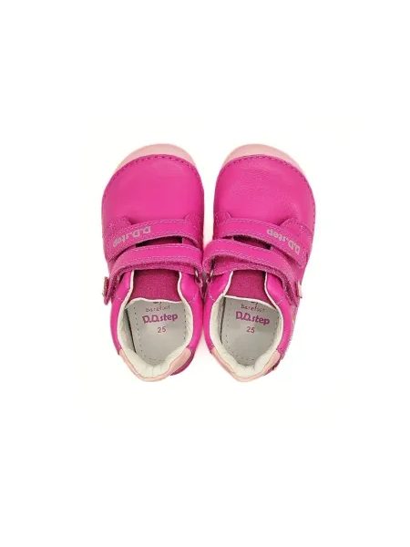 Dětské barefoot tenisky D.D.STEP S070-61646B Hot Pink růžové ptáček