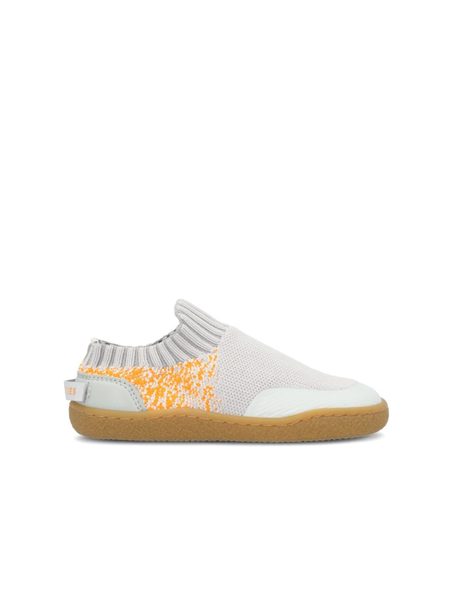 Dětské Barefoot Slip-On Tenisky GROUNDIES® Nara Kids Šedo Oranžové