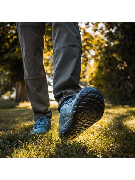 Barefoot Outdoorové Voděodolné Boty GROUNDIES® All Terrain Low Modré