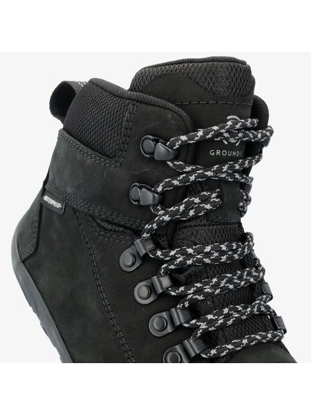 GROUNDIES Portland Black | Barefoot pohorky