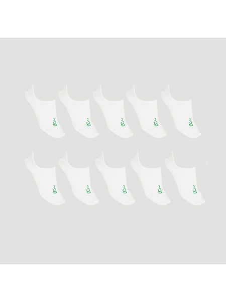 NEVIDITELNÉ BAREFOOT PONOŽKY BAMBUS Bílé 10 kusů