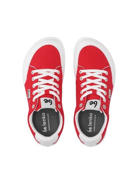 Barfußsneaker Be Lenka Rebound - Rot und Weiß