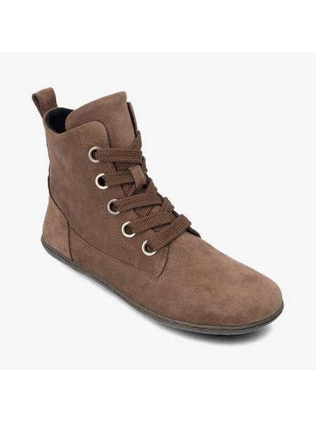 Dámské Barefoot Kotníkové Boty GROUNDIES® Salzburg Tmavě hnědé