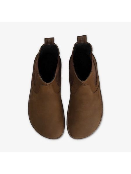 Dámské Barefoot+ Zateplené Chelsea GROUNDIES CAMDEN Čokoládové
