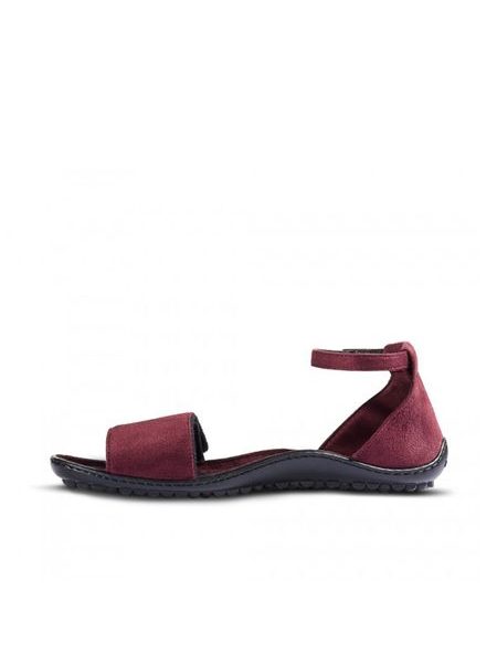 LEGUANO JARA Bordeaux | Dámské barefoot sandály