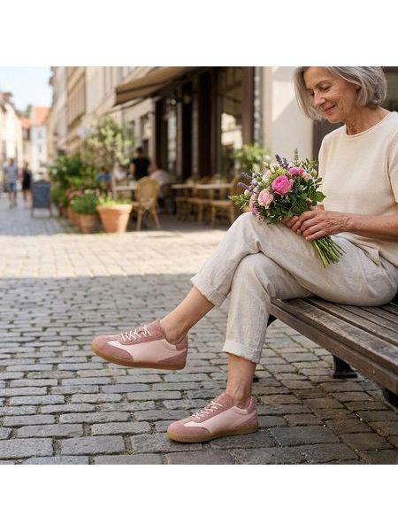 Dámské barefoot Tenisky GROUNDIES® Panama Soft Růžové