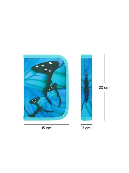 BAAGL Školní penál jednopatrový Butterfly