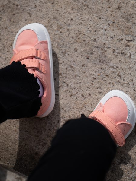 Ténis barefoot de criança Be Lenka Canvi Kids rosa-coral