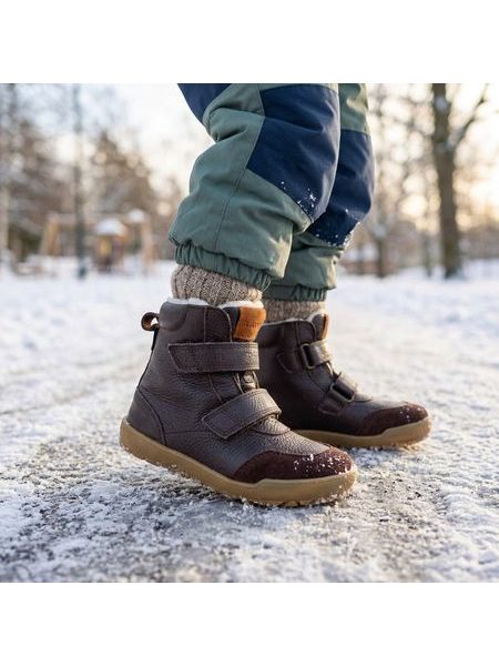 Kinder-Barfuß-Winterstiefel RAYVE LAHTI Dunkelbraun