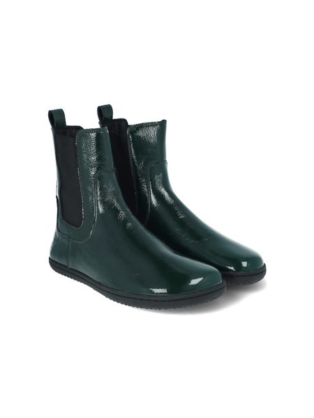 Ghete barefoot pentru femei ANGLES ORION verde lacuite