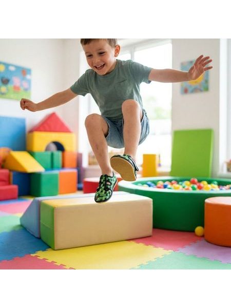 RAYVE SLIPPERS Cubes | Dětské barefoot přezůvky