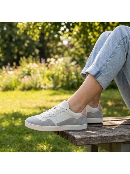 GROUNDIES® Nova GS1 Dámské Šedo Růžové | Dámské barefoot tenisky