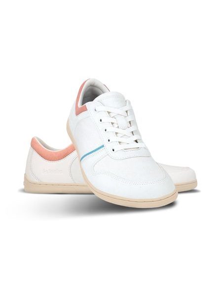 Ténis barefoot Be Lenka Echo - branco e rosa algodão-doce vegano