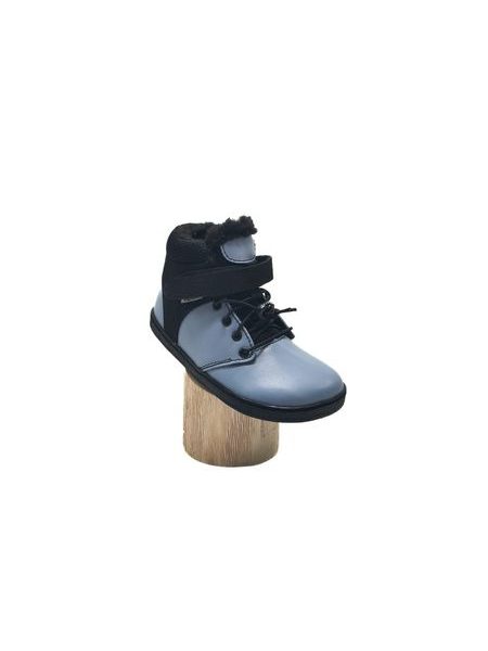 Dětské Barefoot Zimní boty PEGRES BF40 0.1 modré