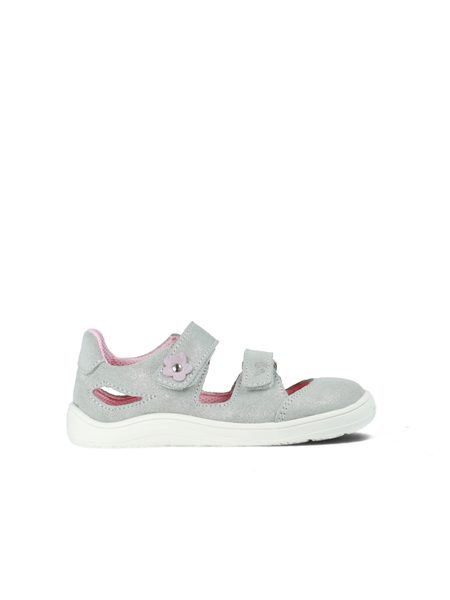 BABY BARE SANDÁLKY FEBO JOY Grey Pink | Dětské barefoot sandály