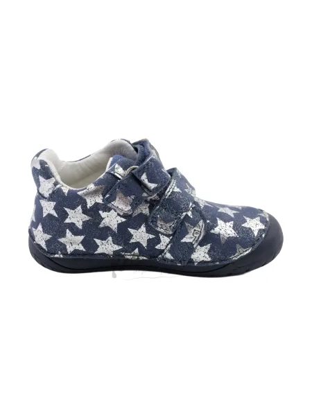 Dětské barefoot tenisky D.D.STEP S070-62583 Tmavě modré hvězdy