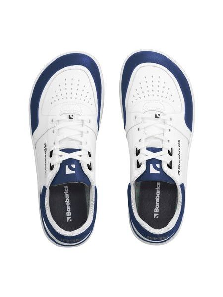 Adidași barefoot Barebarics Wave alb cu bleumarin închis