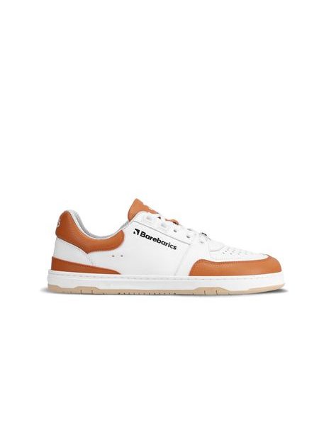 Ténis barefoot Barebarics Wave branco e laranja