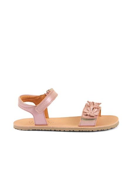 Kinder-Barfußsandalen FRODDO FLEXY FLOWER II Rosa glänzend