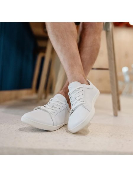SHAPEN TENISKY FEELIN Uni White Leather | Barefoot tenisky