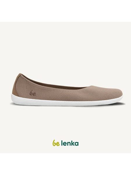 Balerini barefoot pentru femei Be Lenka Delight maro biscuit