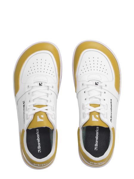 Adidași barefoot Barebarics Wave albi cu galben
