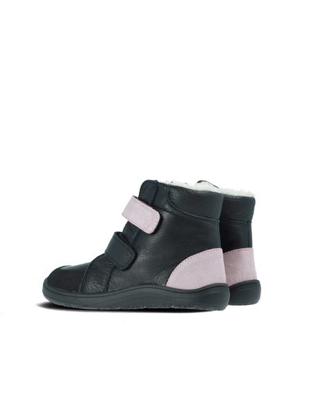 BABY BARE FEBO WINTER Sparkle Black Asfaltico | Dětské zimní zateplené barefoot boty