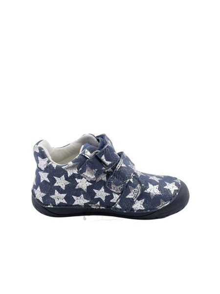 Dětské barefoot tenisky D.D.STEP S070-62583 Tmavě modré hvězdy