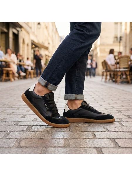ANGLES HELIOS Black/White | Barefoot tenisky